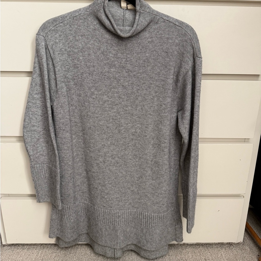 Moth Heather Gray Cowl Neck Sweater